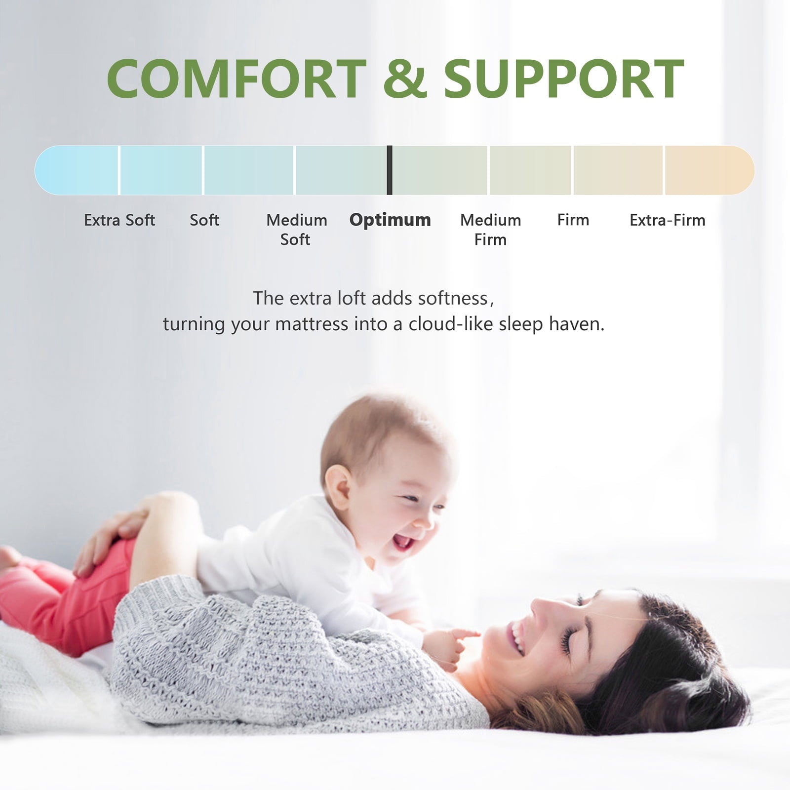 Mattress Topper Twin Size ,Bamboo Extra Thick Mattress Pad Cover Soft Plush Noiseless Down Alternative Fill,with 8-21" Deep Pocket
