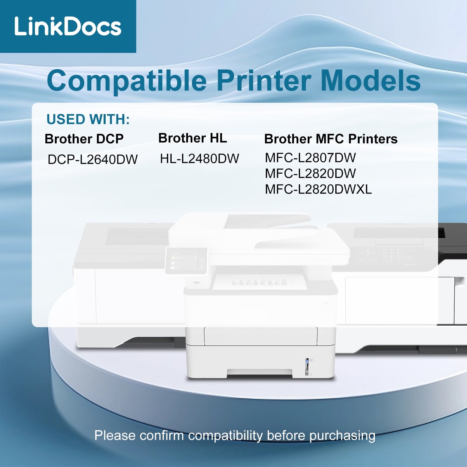 TN830XL TN830 Toner Cartridge Compatible for Brother TN830XL toner TN-830XL TN-830 to use with Brother DCP-L2640DW HL-L2480DW MFC-L2807DW MFC-L2820DW MFC-L2820DWXL Printer