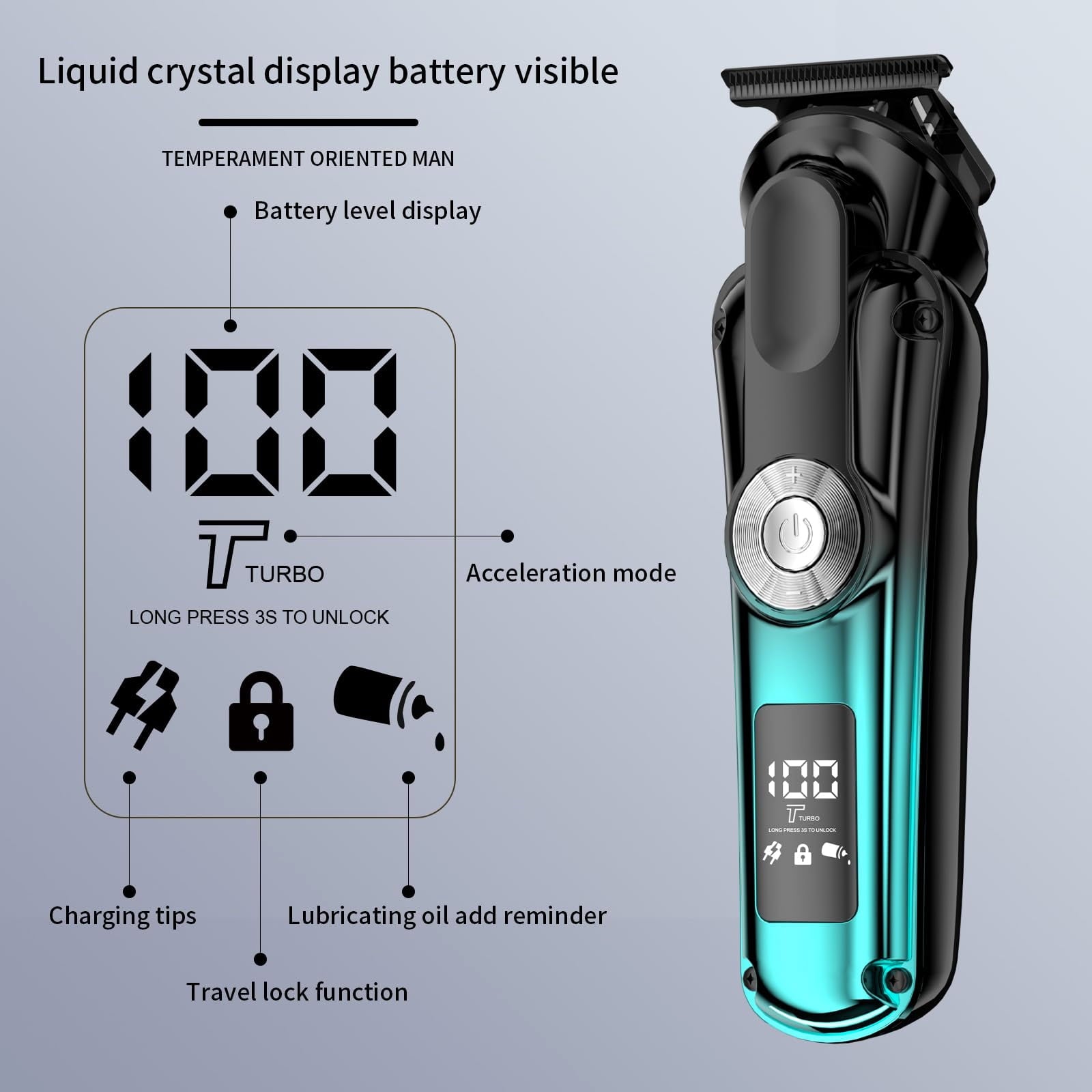 Juyafio New Upgrade 6-in-1 Hair Clippers Kit,Beard Trimmer for Men/Electric Razor,Body Hair Trimmer,Nose Hair Groomer,Cordless Precision Shave Kit,Waterproof USB Rechargeable